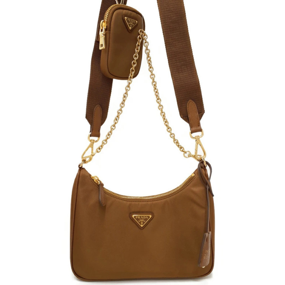 Prada ReEdition 2005 ReNylon bag Brown
